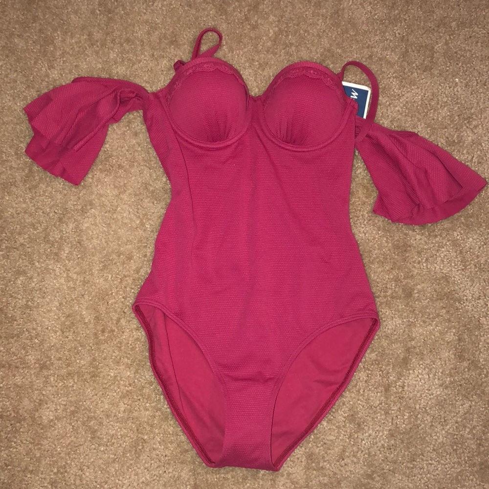 NEW Off the Shoulder One Piece Swim Suit